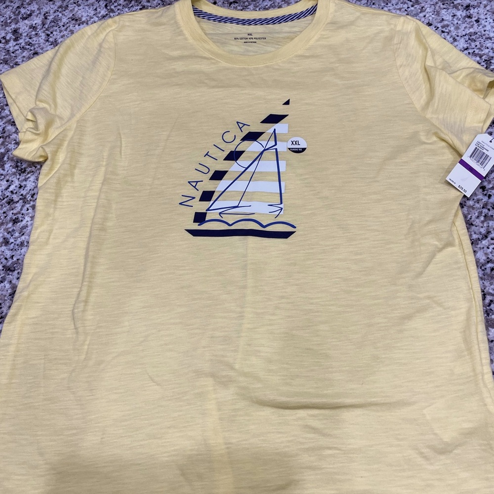 XXL NAUTICA TSHIRT YELLOW